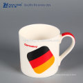 Straight World Cup Logo Druck Fine Ceramic Griff Bierkrug